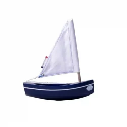 Bateau en bois Tirot -  "Le Bachi" Bleu Marine