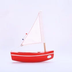 Bateau en bois Tirot -  "Le Bachi" Rouge