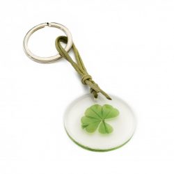 Porte-clé "Carré de trèfle" Kaki