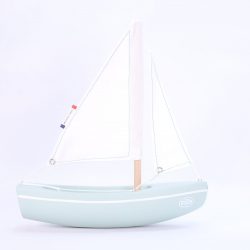 Bateau en bois Tirot -  "Le Sloop" vert d'eau