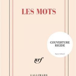 Carnet Gallimard - "Les mot" - 11.8 cm x 18.5cm (rigide)